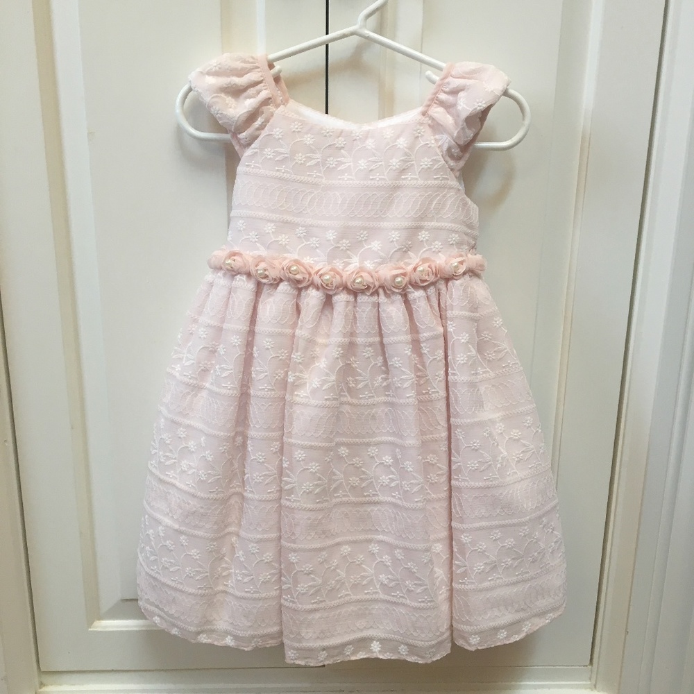 Flower Girl Outfit~ Laura Ashley Pink Dress 2T